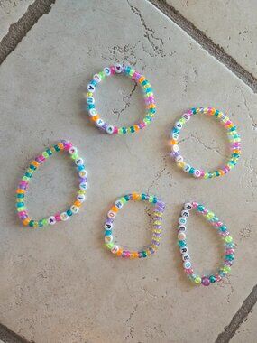 Set of 5 Twenty One Pilots Concert Bracelets - Handmade